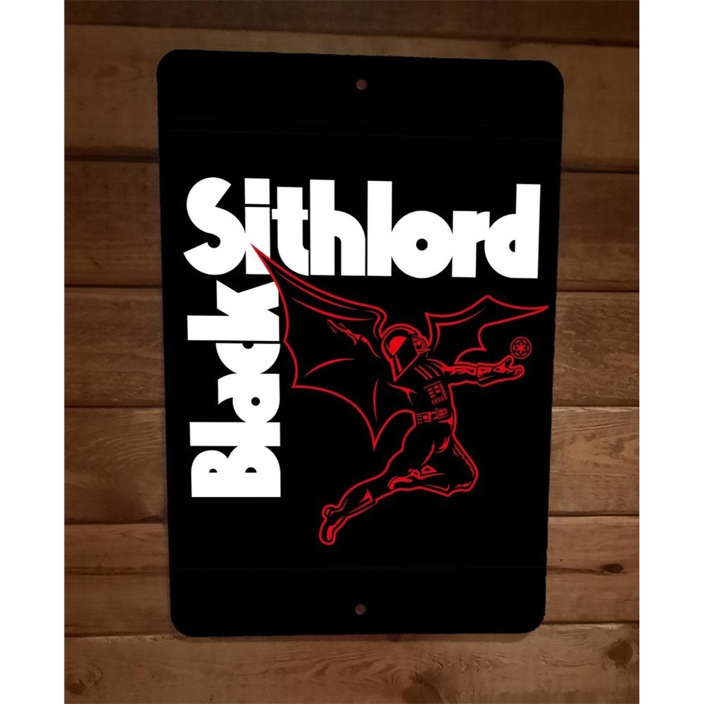 Black Sithlord Star Sabbath Wars 8x12 Metal Wall Sign